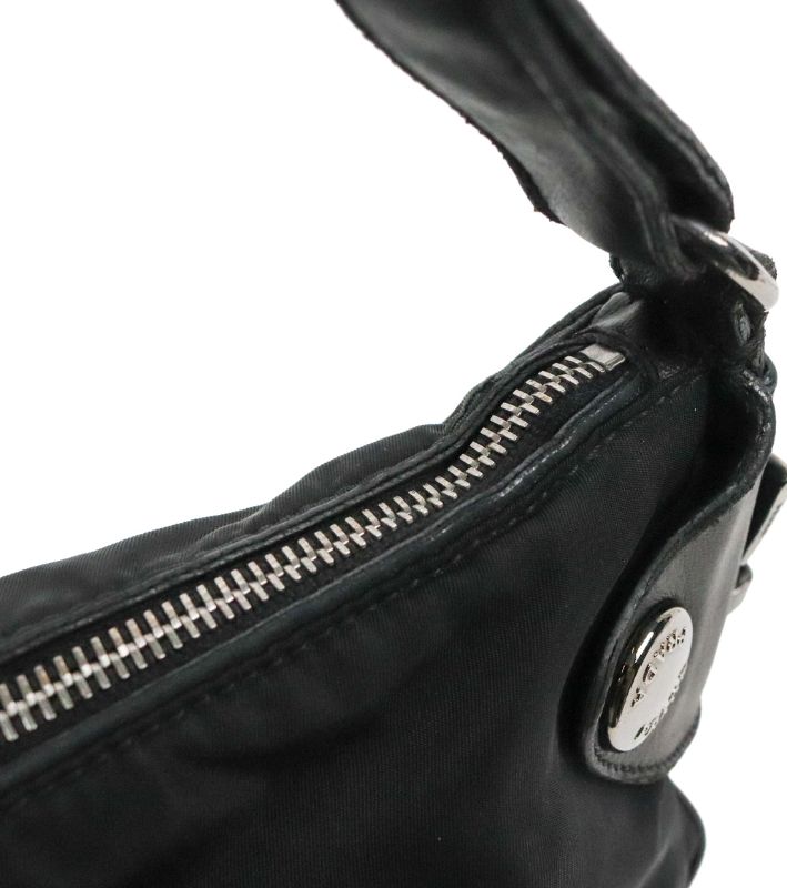 Prada Black Nylon Hobo Shoulder Bag
