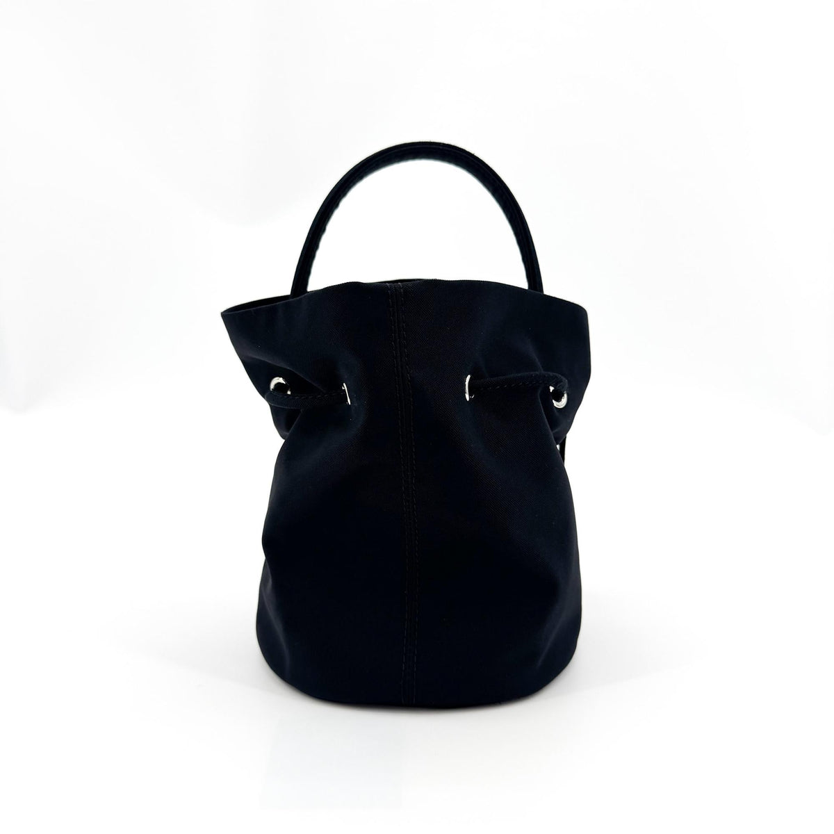 Balenciaga Wheel XS Drawstring Bucket Bag Black