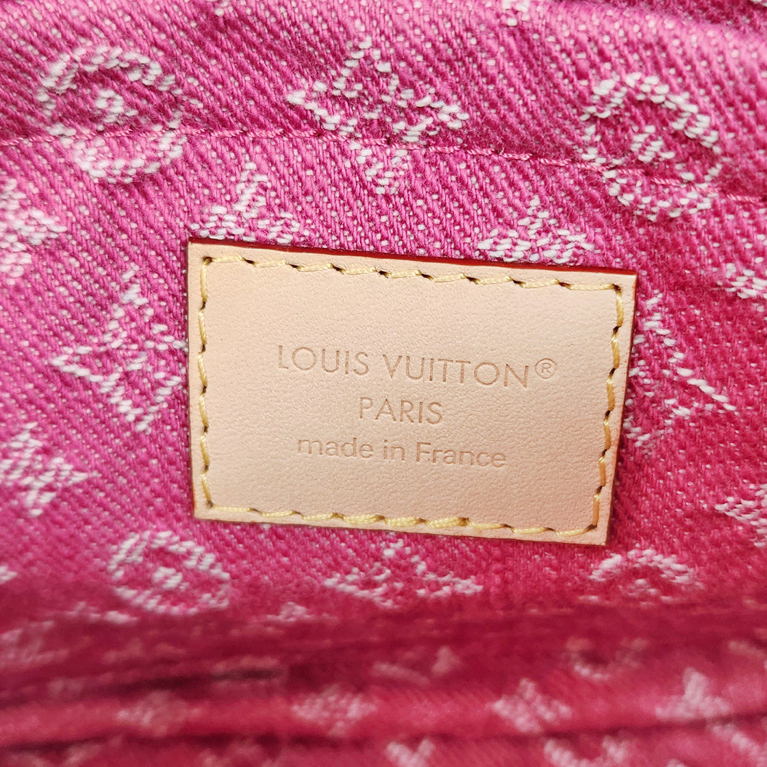 Louis Vuitton Denim Fuchsia Sunset Shoulder Bag