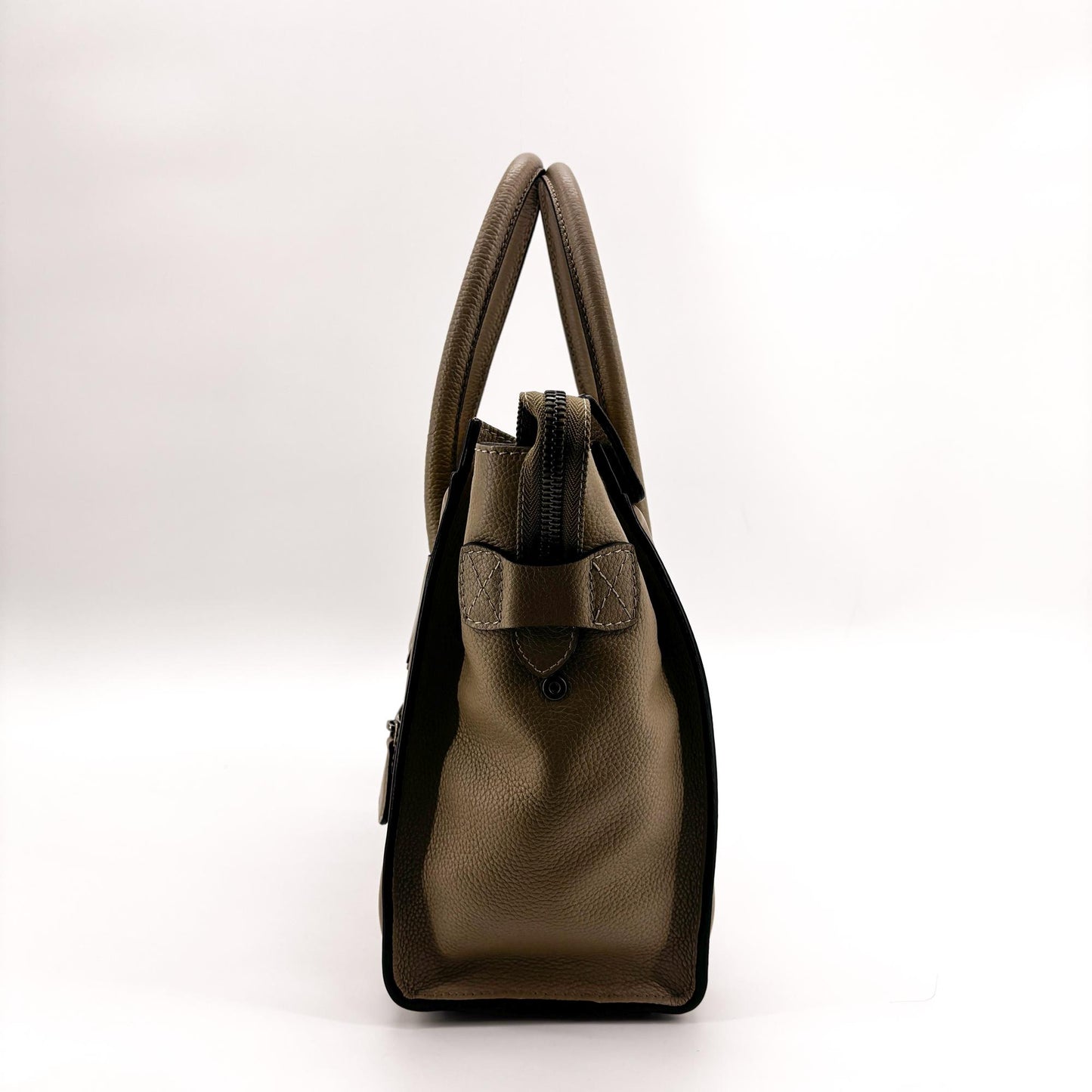Celine Micro Luggage Bag Drummed Calfskin Dune