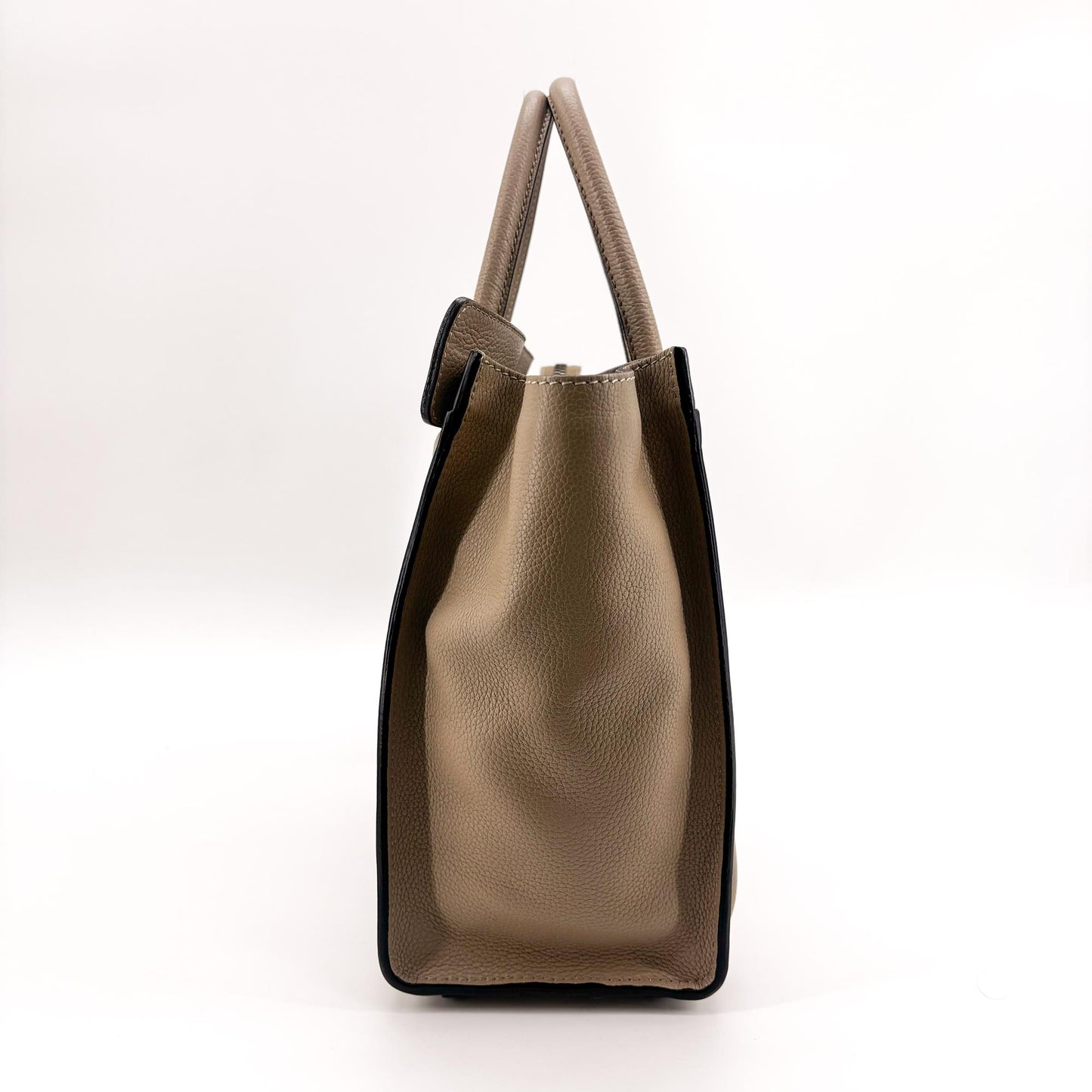 Celine Micro Luggage Bag Drummed Calfskin Dune