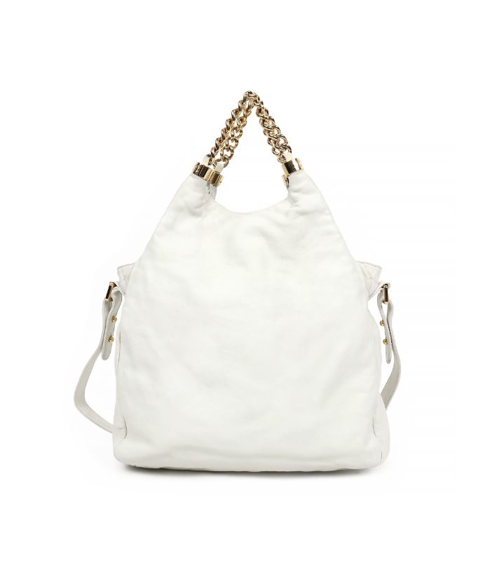 Chanel White Rodeo Drive Hobo 2WAY Bag