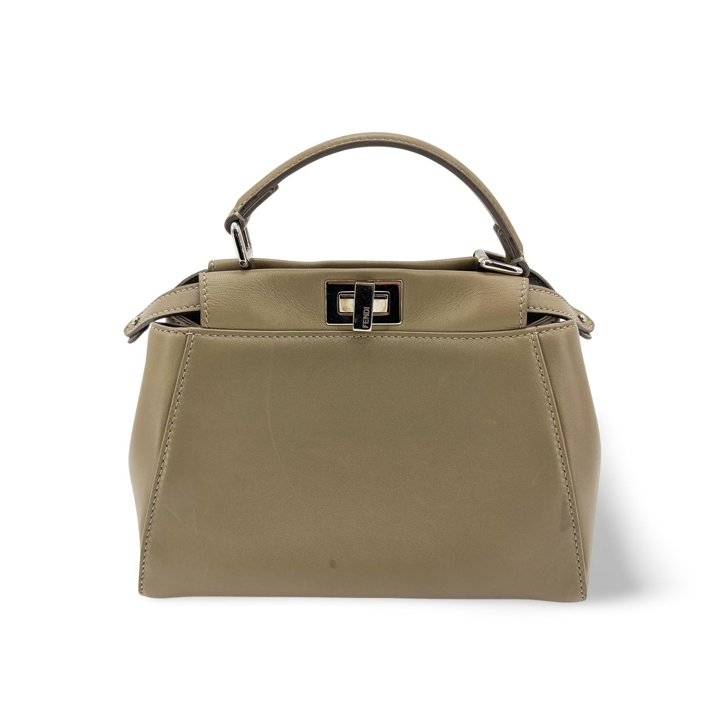 Fendi Peekaboo Mini Dove Grey Silver