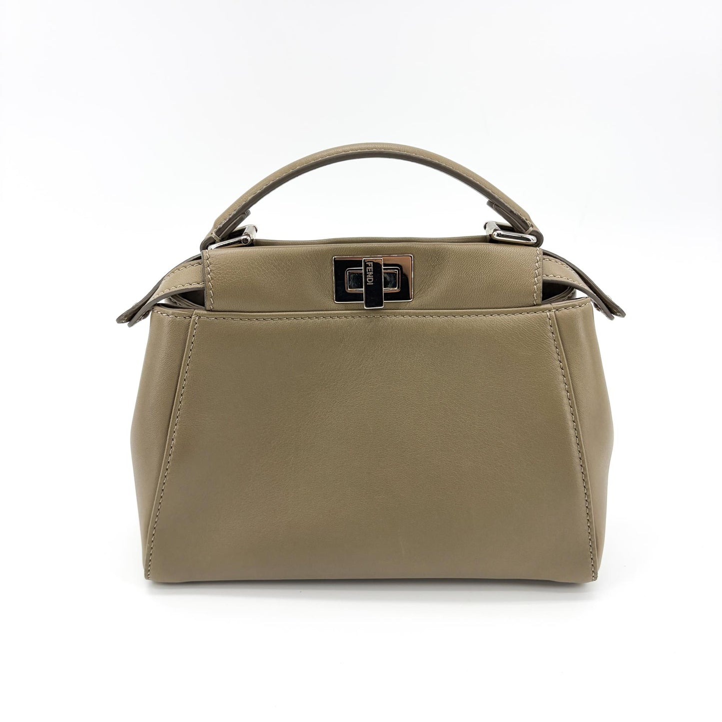 Fendi Peekaboo Mini Dove Grey Silver