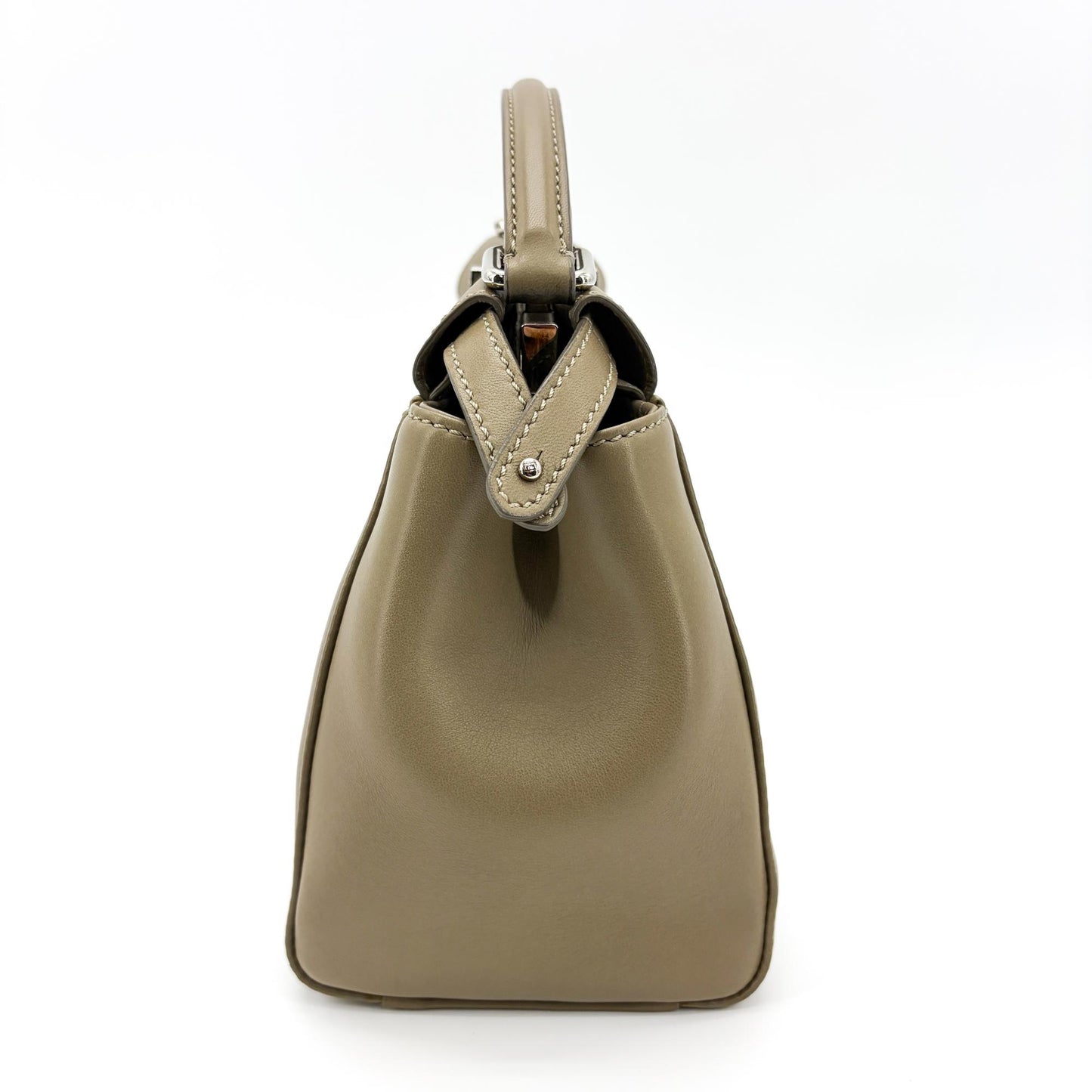 Fendi Peekaboo Mini Dove Grey Silver