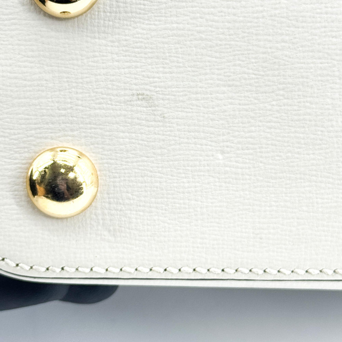 Gucci Horsebit 1955 Small Top Handle Bag Beige White