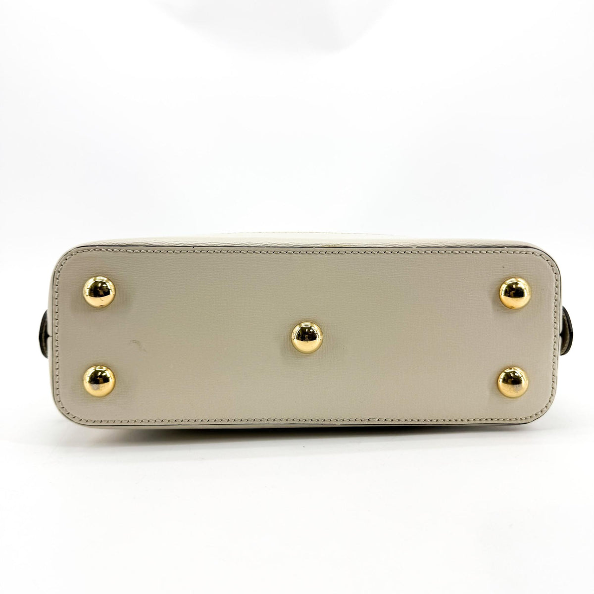 Gucci Horsebit 1955 Small Top Handle Bag Beige White