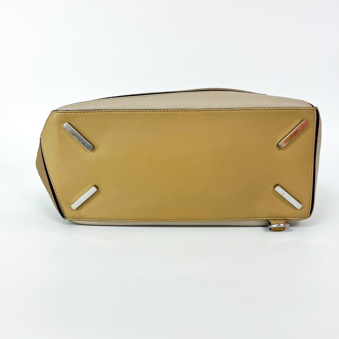 Loewe Small Puzzle Bag Soft Grain Calfskin Sand/Mink/Light Oat