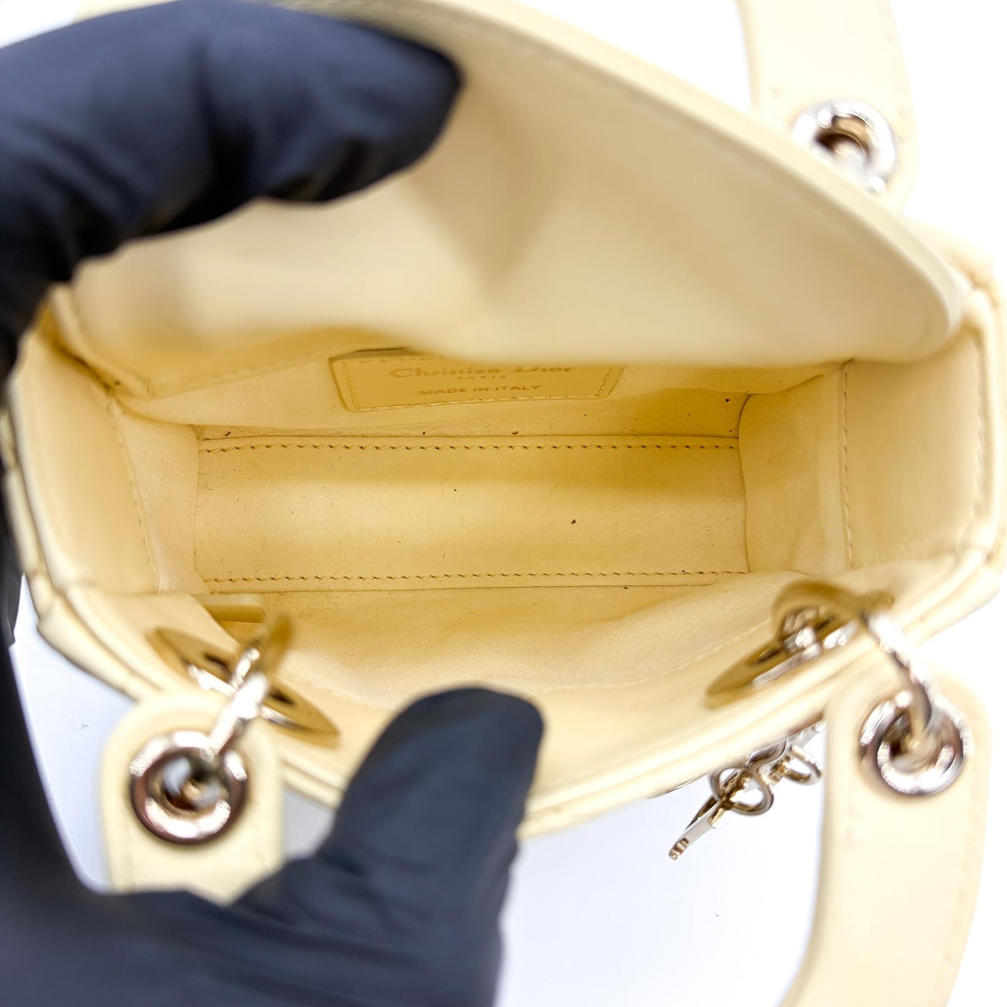 Dior Micro Lady Dior Bag Pastel Yellow
