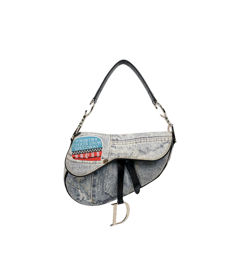 Dior Denim Saddle Bag