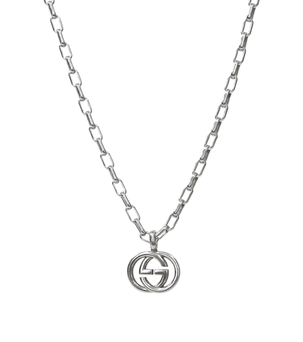 Gucci Interlocking G Silver Necklace
