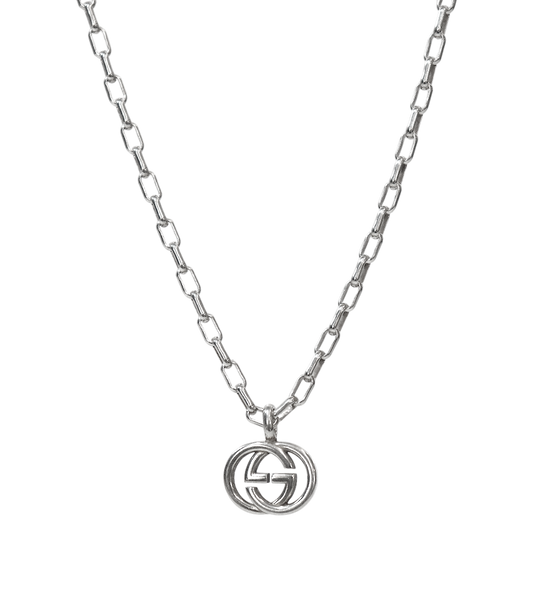 Gucci Interlocking G Silver Necklace