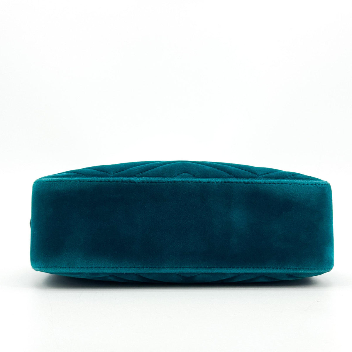 Gucci GG Marmont Mini Velvet Crossbody Bag Petrol Blue
