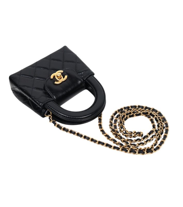 Chanel Black Kelly Nano Crossbody Bag