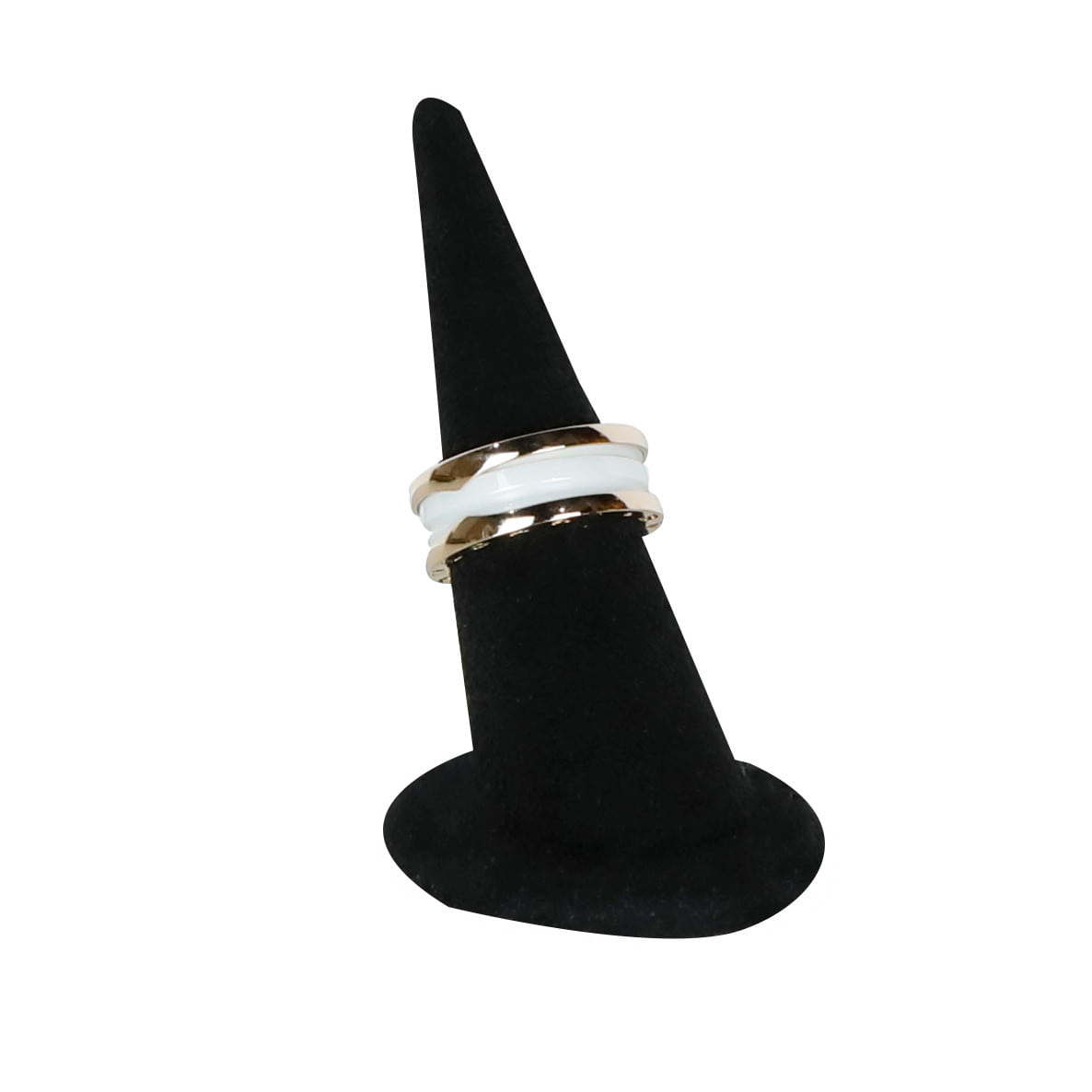 54 Ceramic B.Zero1 2-Band Ring