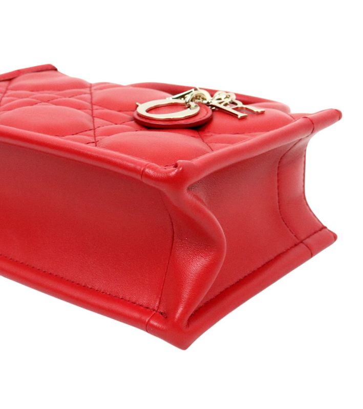 Dior Red Mini Book Tote Bag