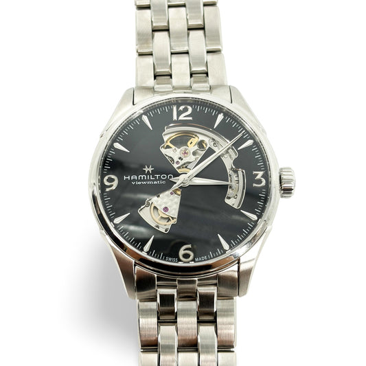 Hamilton Jazzmaster Viewmatic Open Heart Auto Black 40mm