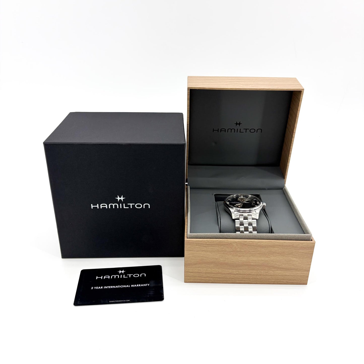Hamilton Jazzmaster Viewmatic Open Heart Auto Black 40mm