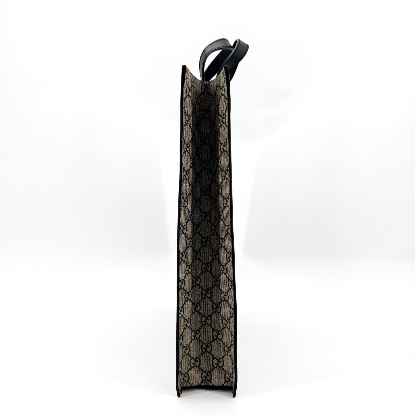 Gucci GG Supreme Kingsnake Print Tote Bag Beige Brown