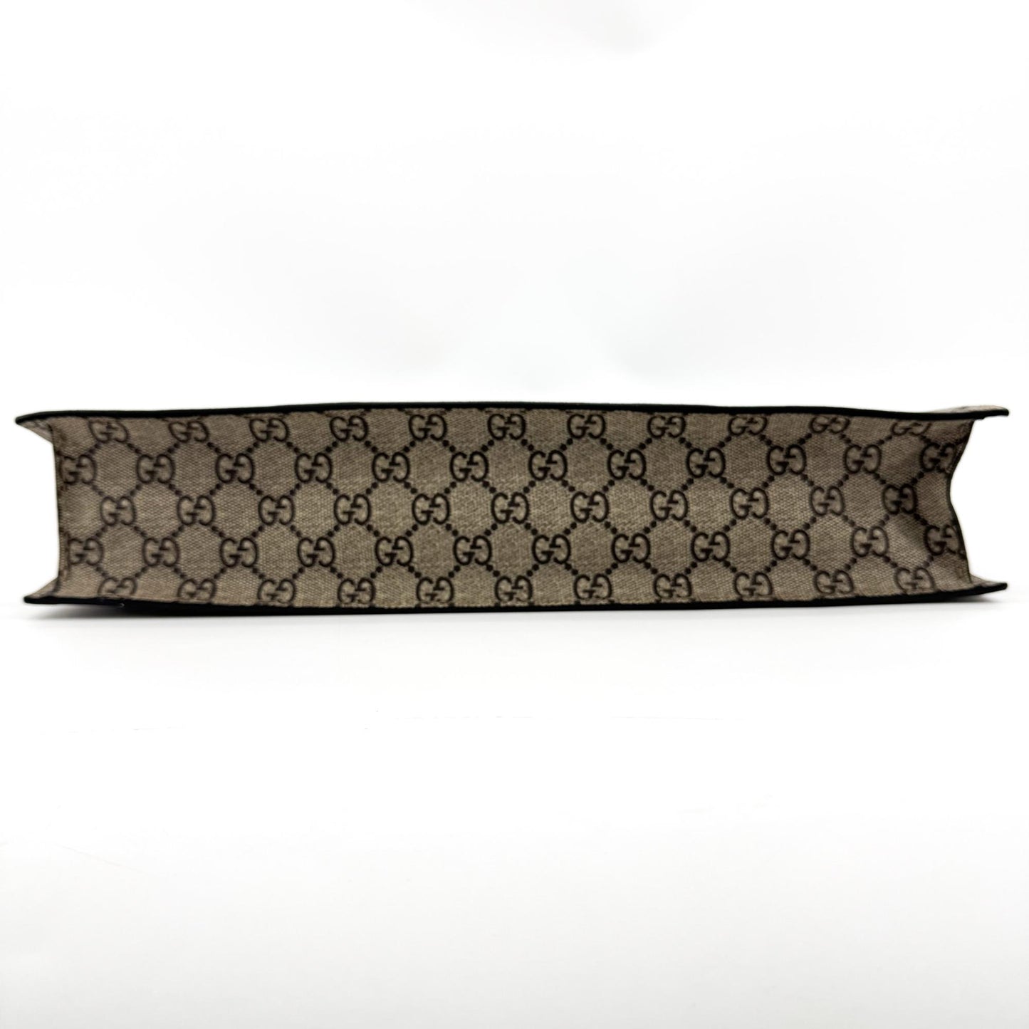 Gucci GG Supreme Kingsnake Print Tote Bag Beige Brown