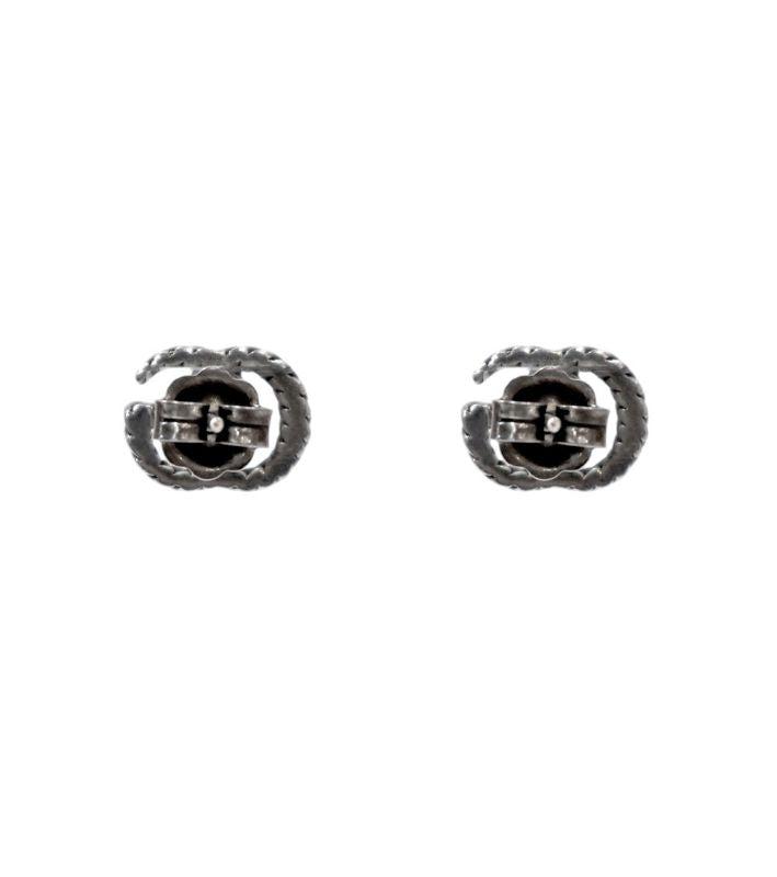 Gucci Double G Chain Silver Earrings
