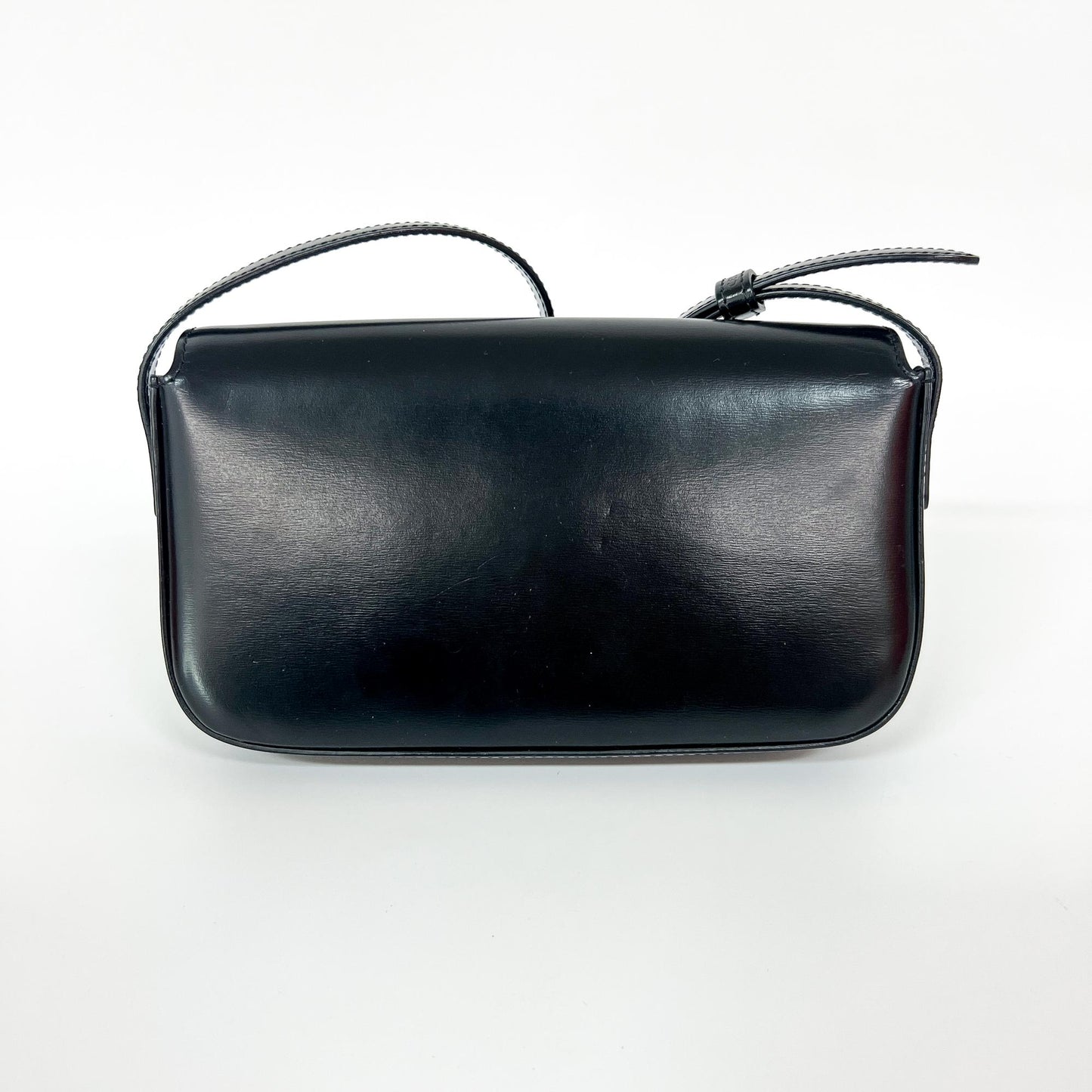 Celine Tin Triomphe Bag Shiny Calfskin Black