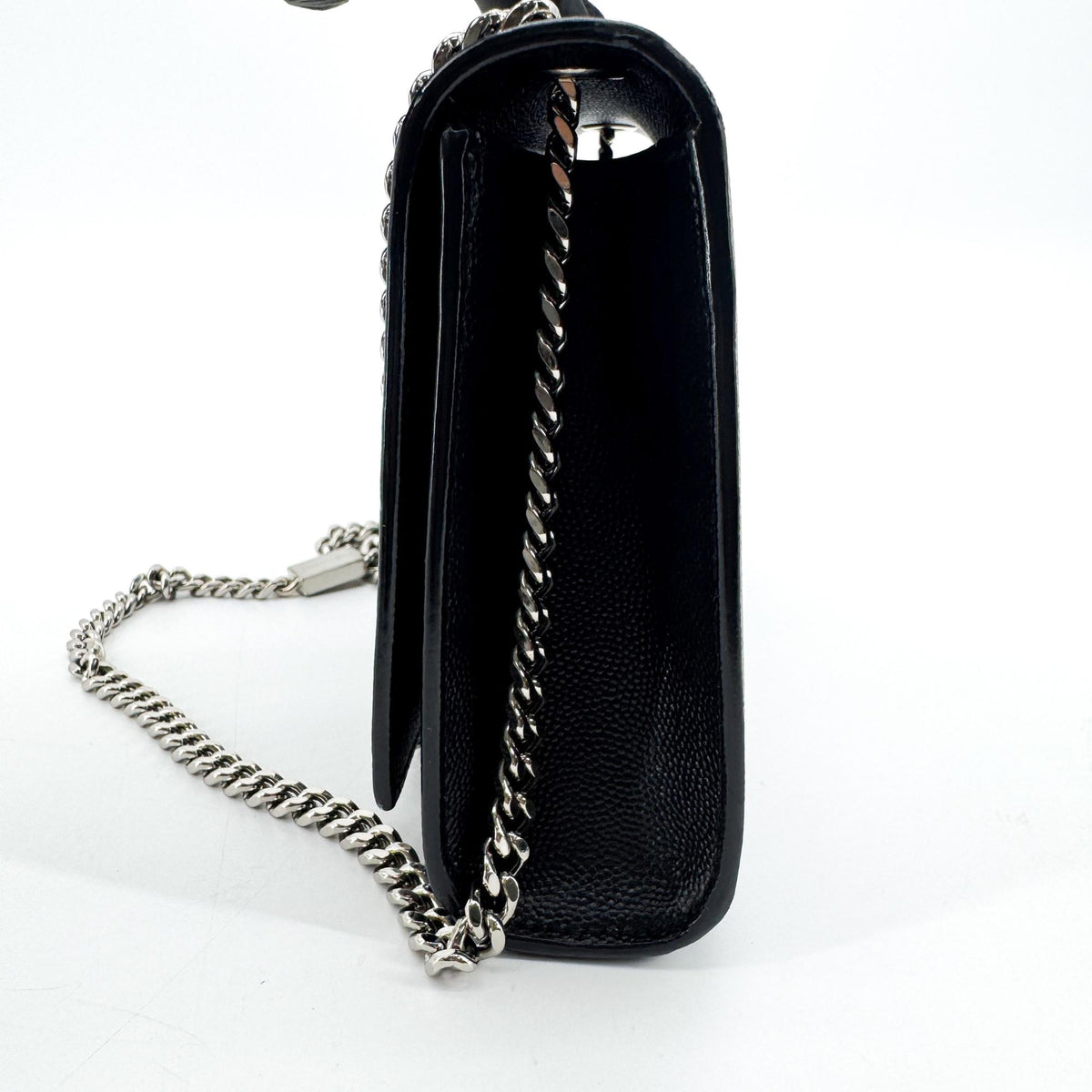 Saint Laurent Small Kate Crossbody Bag Black Silver Hardware