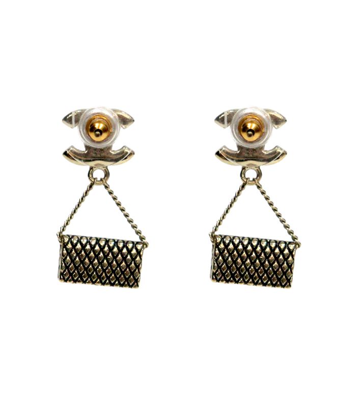 Chanel Bag Detail CC Earrings