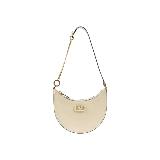 Valentino Ivory V Logo Hobo Bag