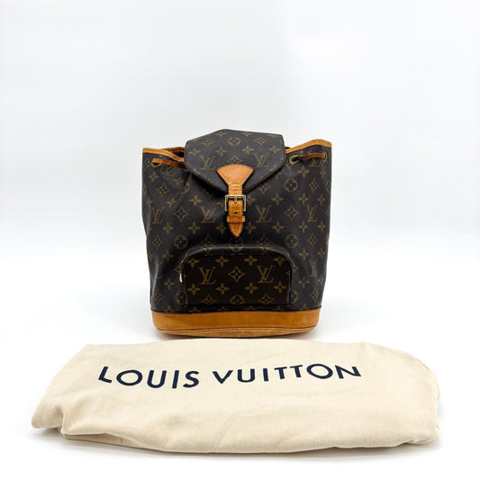 Louis Vuitton Monogram Montsouris MM Backpack Brown