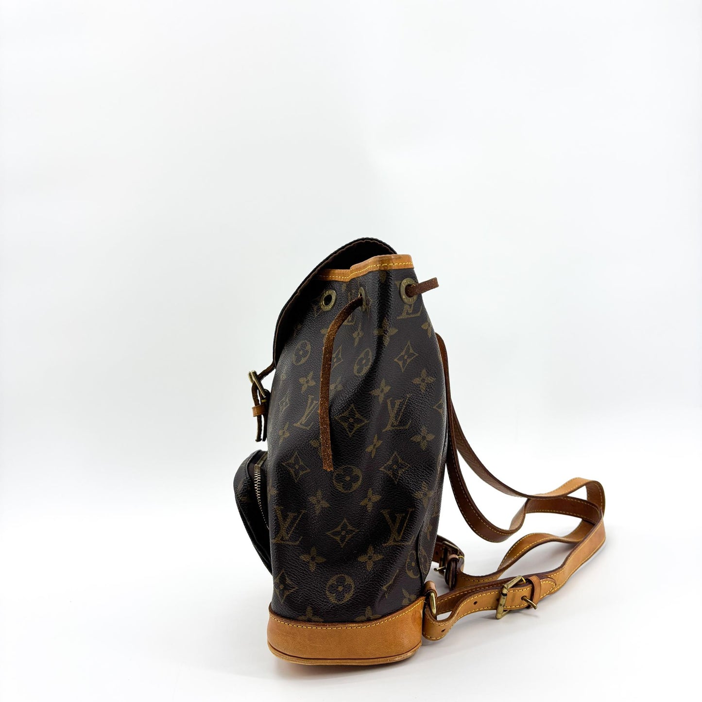 Louis Vuitton Monogram Montsouris MM Backpack Brown
