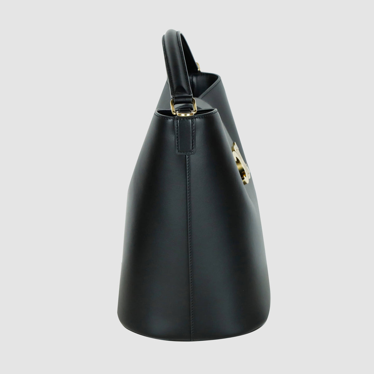 Medium Soft Calfskin Louise Bucket Bag Shoulder Bag 116613