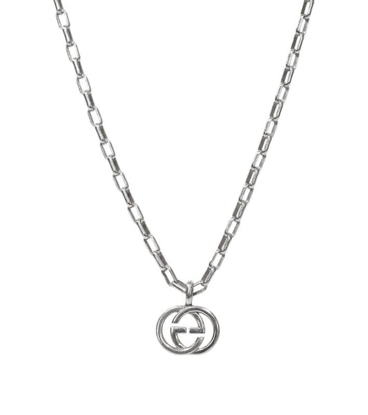 Gucci Interlocking G Silver Necklace