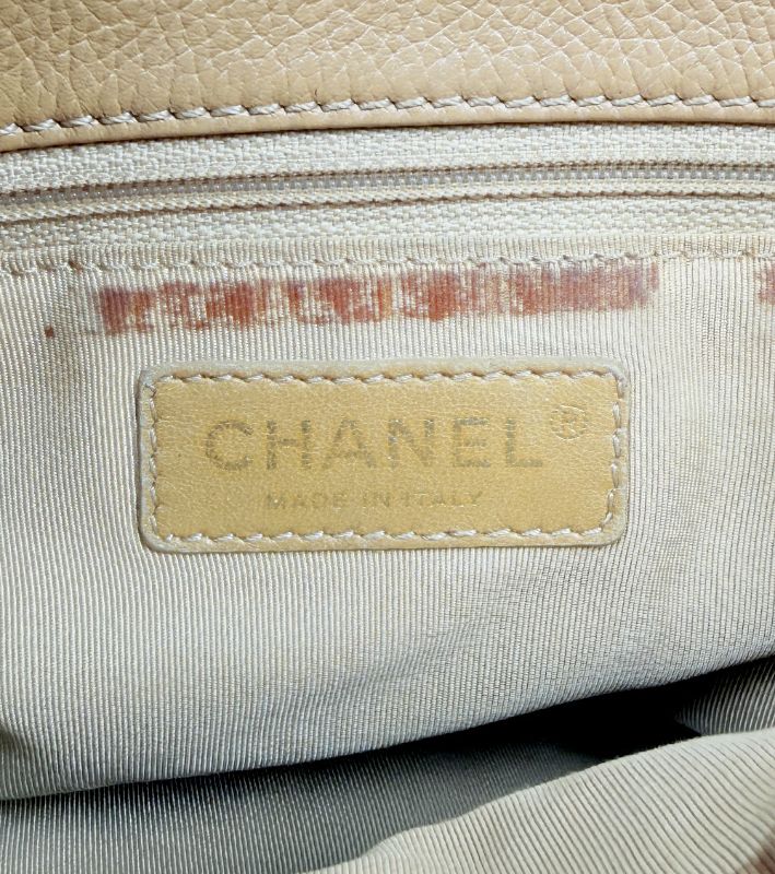 Chanel Beige Caviar Surf Bag