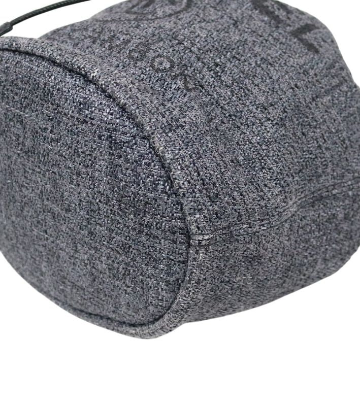 Chanel Gray Deauville Bucket Bag