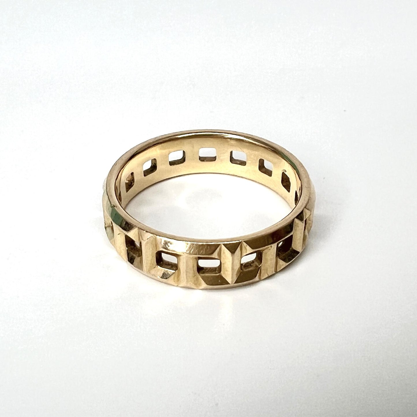 Tiffany T True Narrow Ring 18K Yellow Gold Men's Size 16