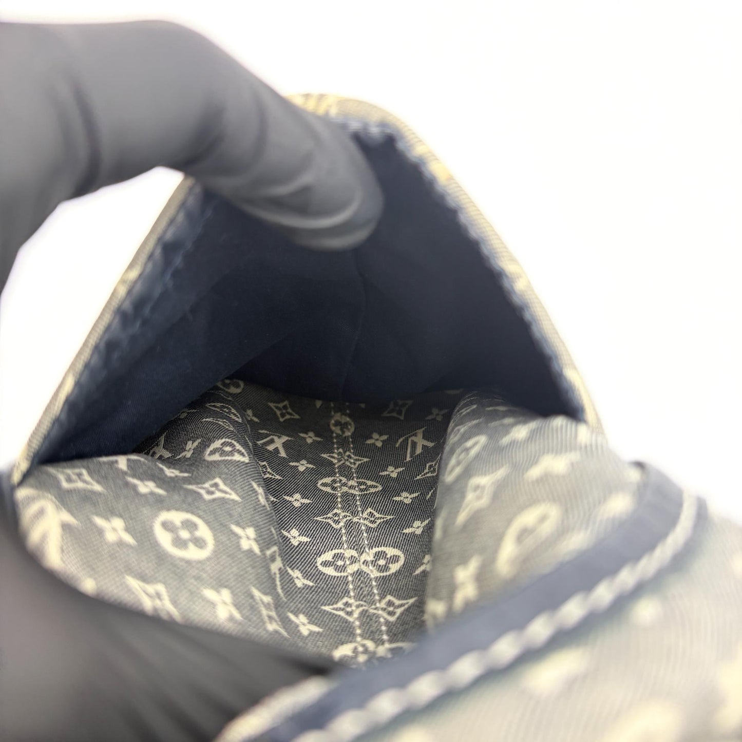 Louis Vuitton Monogram Mini Lean Marjorie Shoulder Bag Blue
