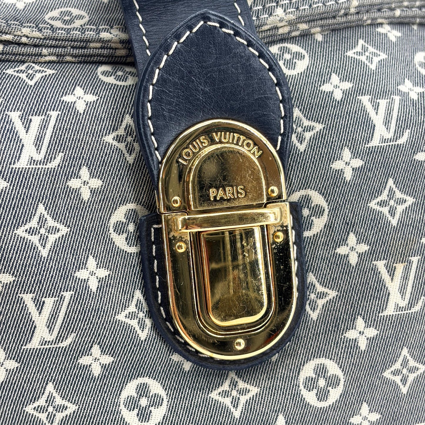 Louis Vuitton Monogram Mini Lean Marjorie Shoulder Bag Blue