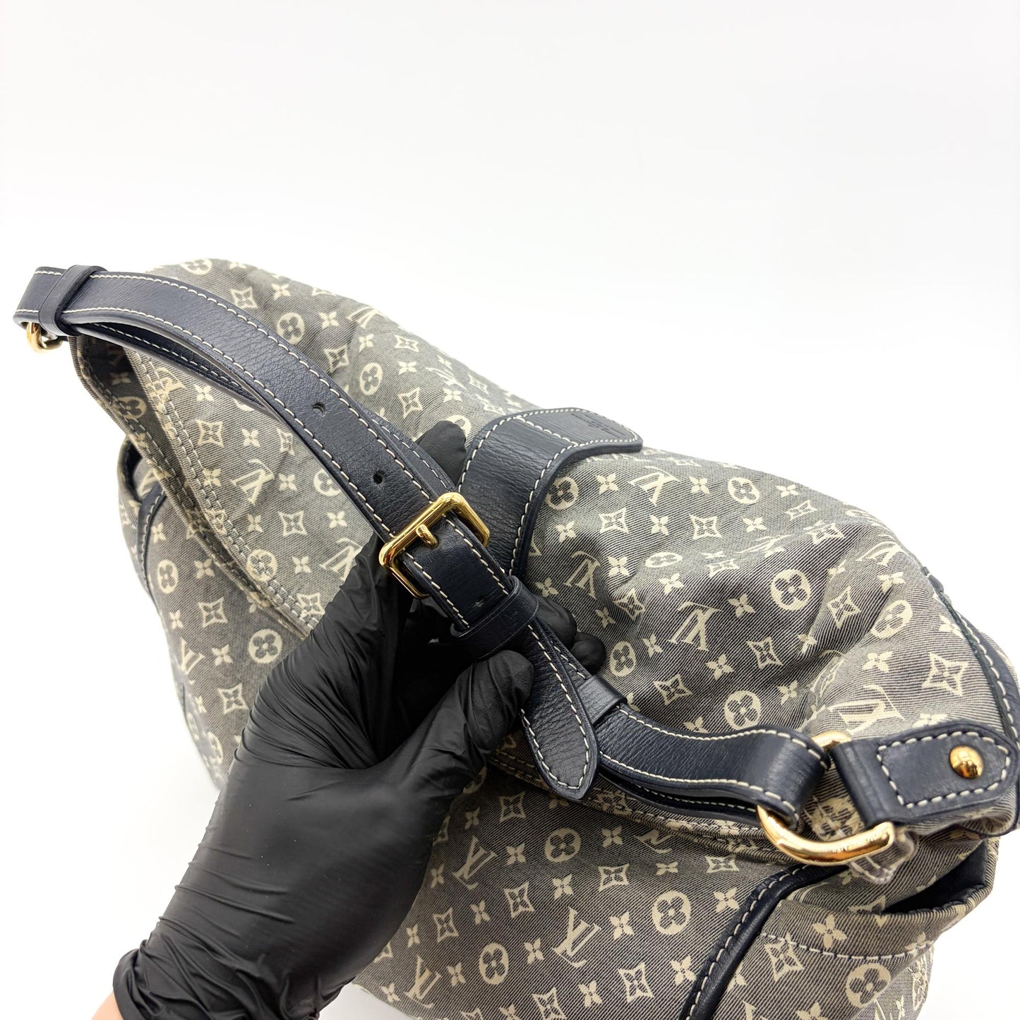 Louis Vuitton Monogram Mini Lean Marjorie Shoulder Bag Blue