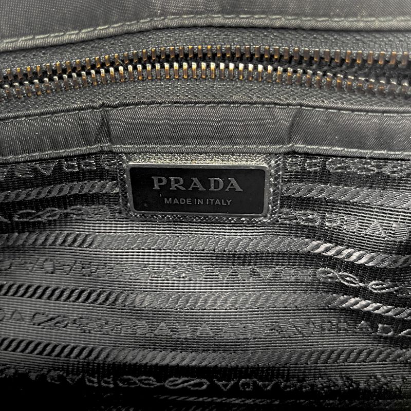 Prada Black Rynylon Messenger Crossbody Bag