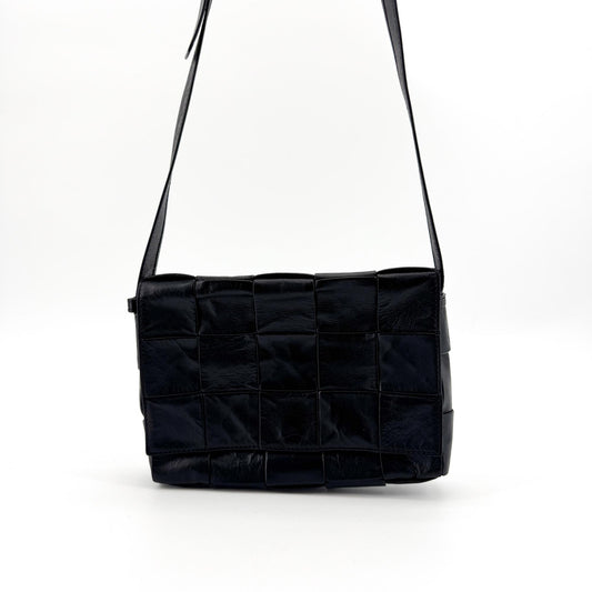 Sac porté épaule Bottega Veneta Cassette Noir