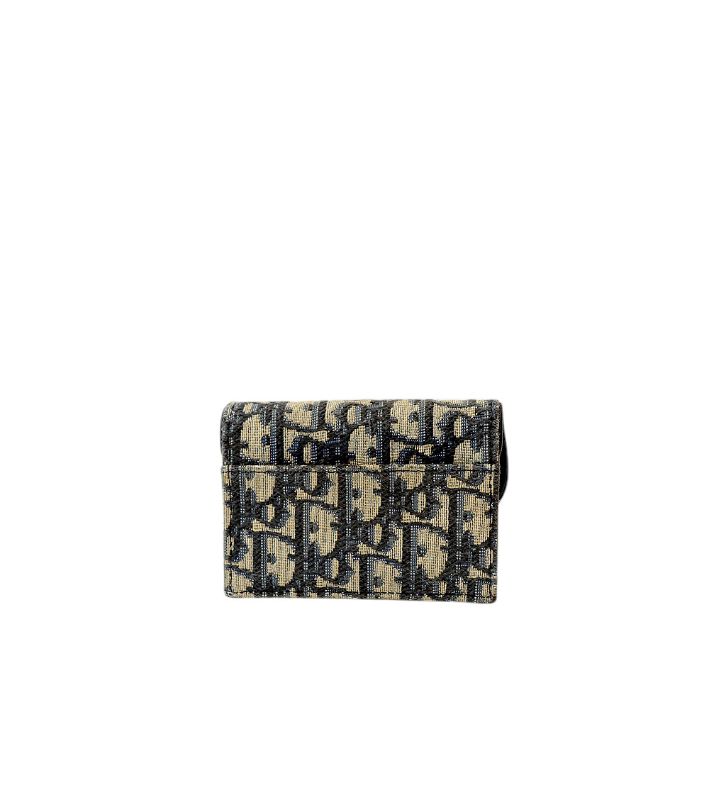 Dior Oblique Saddle Card Wallet