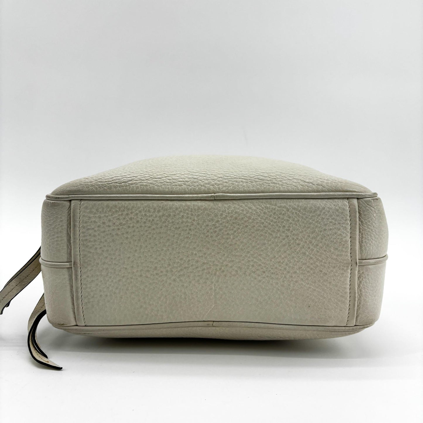Prada Vitello Phoenix Leather Camera Bag White Gold Hardware