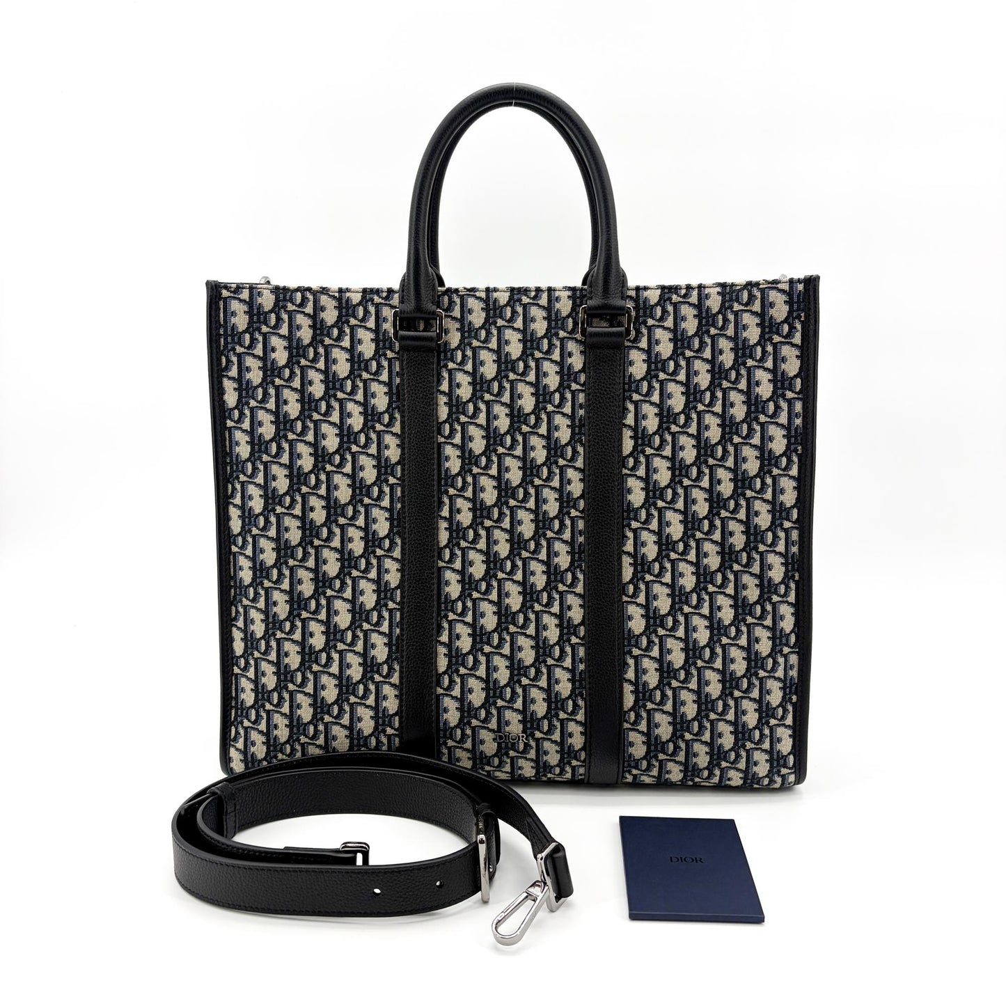 Dior Ringot Tote Bag Navy Oblique Jacquard