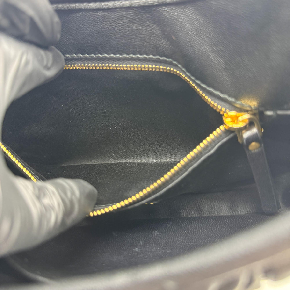 Miu Miu Matelassé Napa Leather Hobo Bag Black