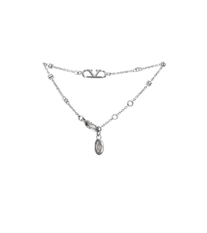 Valentino Cubic Garavani Silver Bracelet