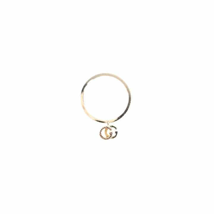 11 Running G Charm 18K Ring 648599