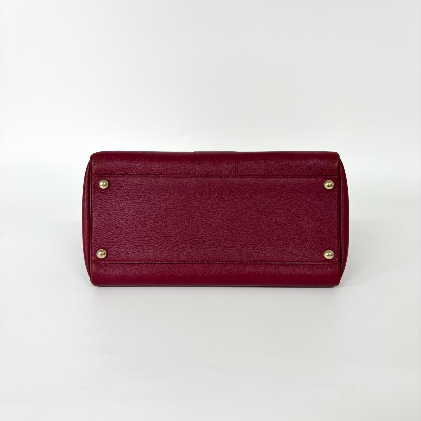 Delvaux Brillant MM Rodeo Leather Bordeaux Gold Hardware
