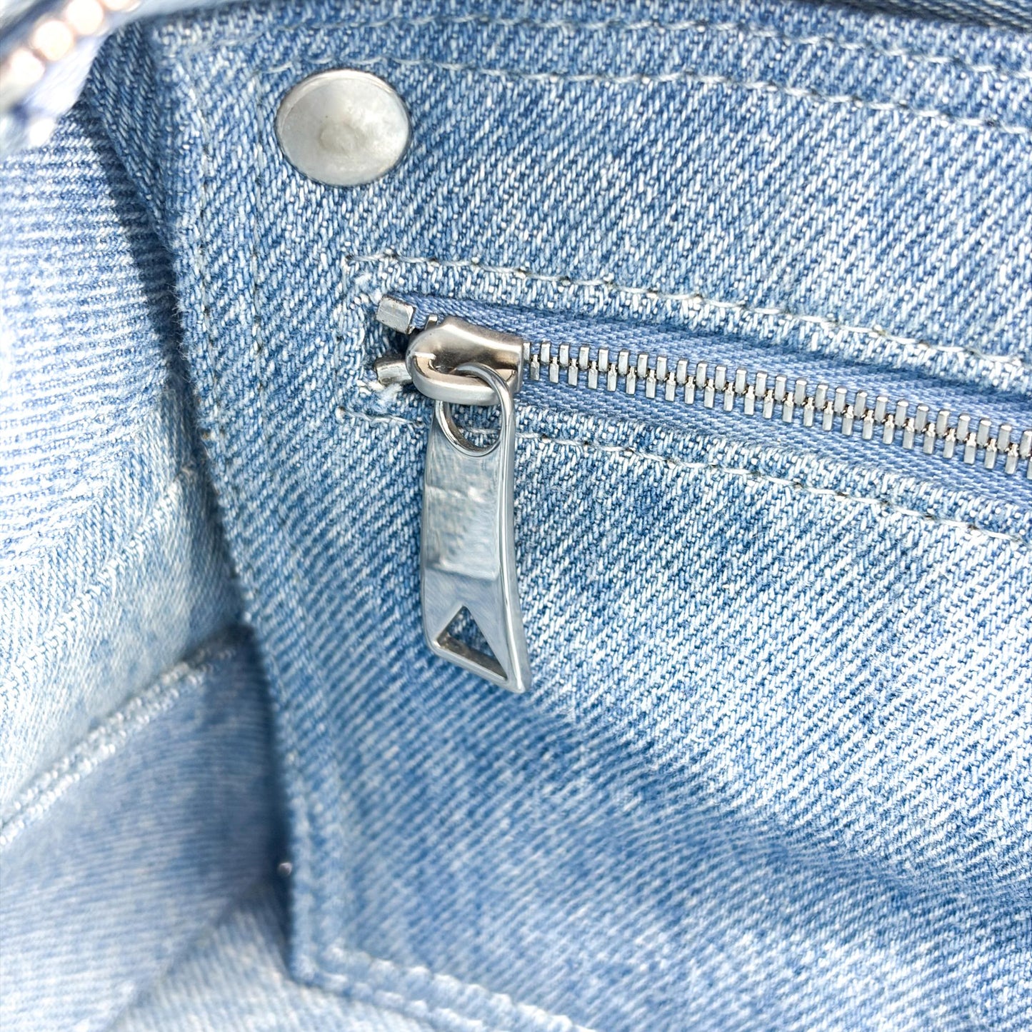 Bottega Veneta Small Cassette Shoulder Bag Blue Denim