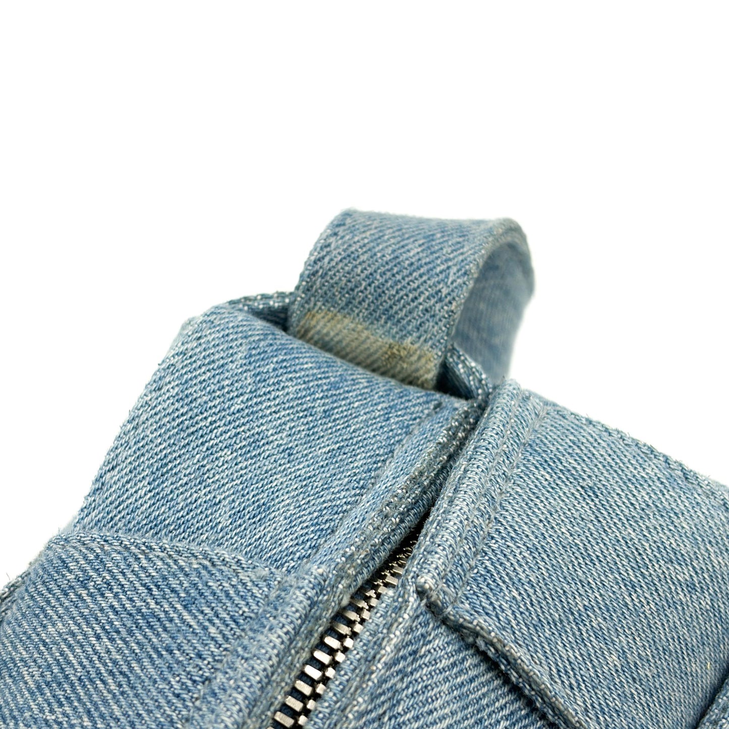 Bottega Veneta Small Cassette Shoulder Bag Blue Denim